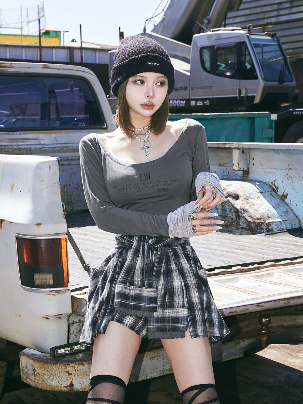 レイヤードチェックショートパンツ – Darich (ダーリッチ)