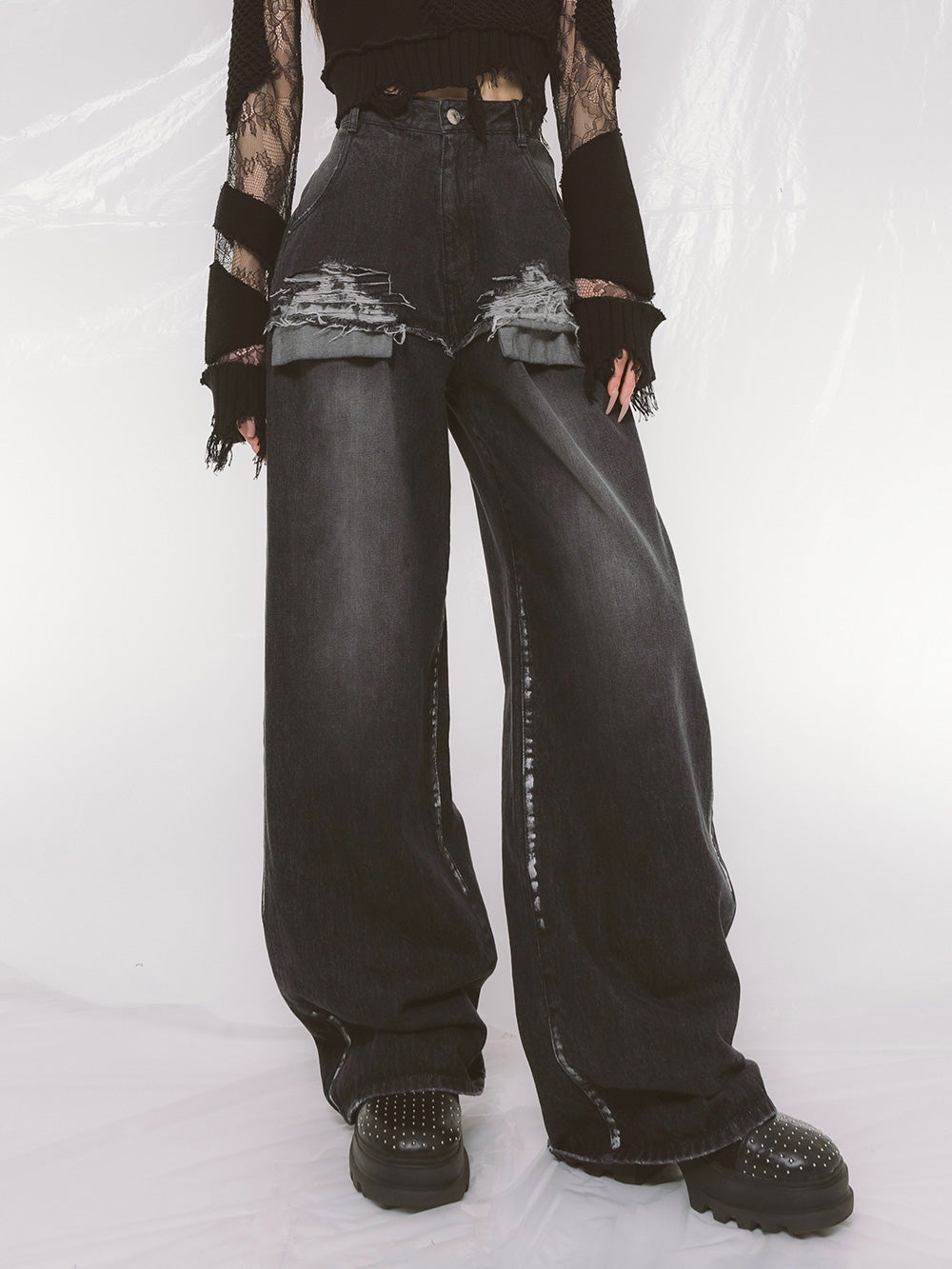 ダメージルーズデニムパンツ – Darich (ダーリッチ)