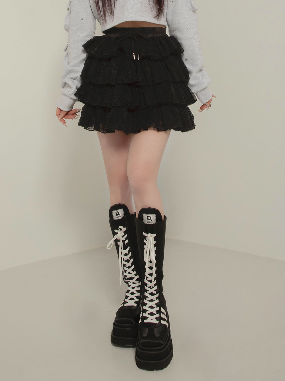 ボリュームレースミニスカート – Darich (ダーリッチ)