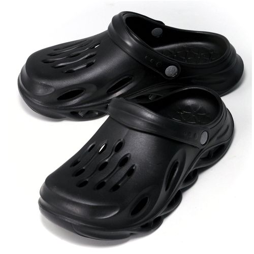 やわらか厚底サンダル ブラック DCM 紳士サンダル M | ホームセンター