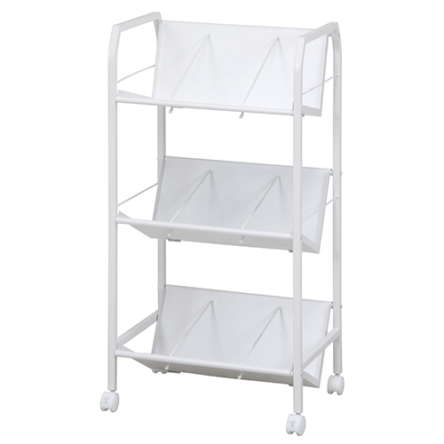 ファイルワゴン 3段 13310 不二貿易 スチール整理棚（ミニラック