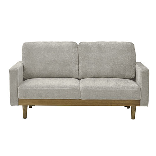 ファブリックソファ シュリンプ 天然木 アッシュ材 ベージュ 301446 関