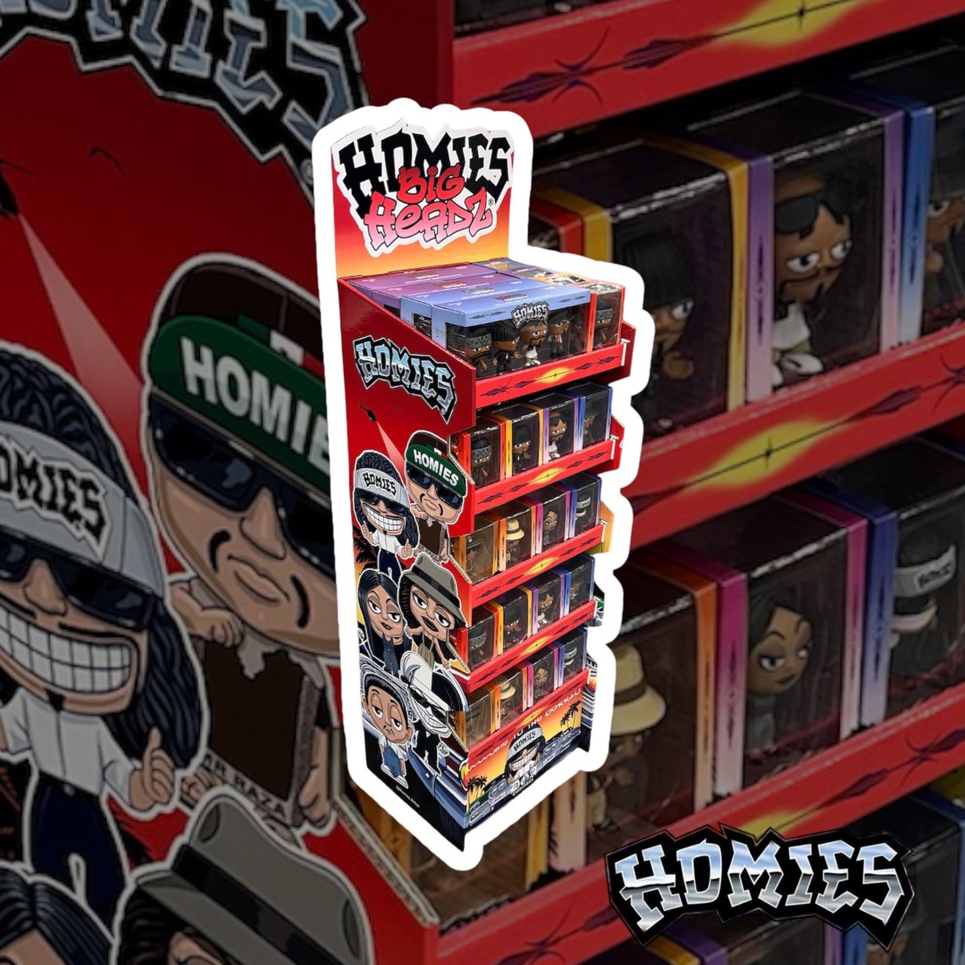 DGA Collectibles - Homies Big Headz Collectible Floor Display