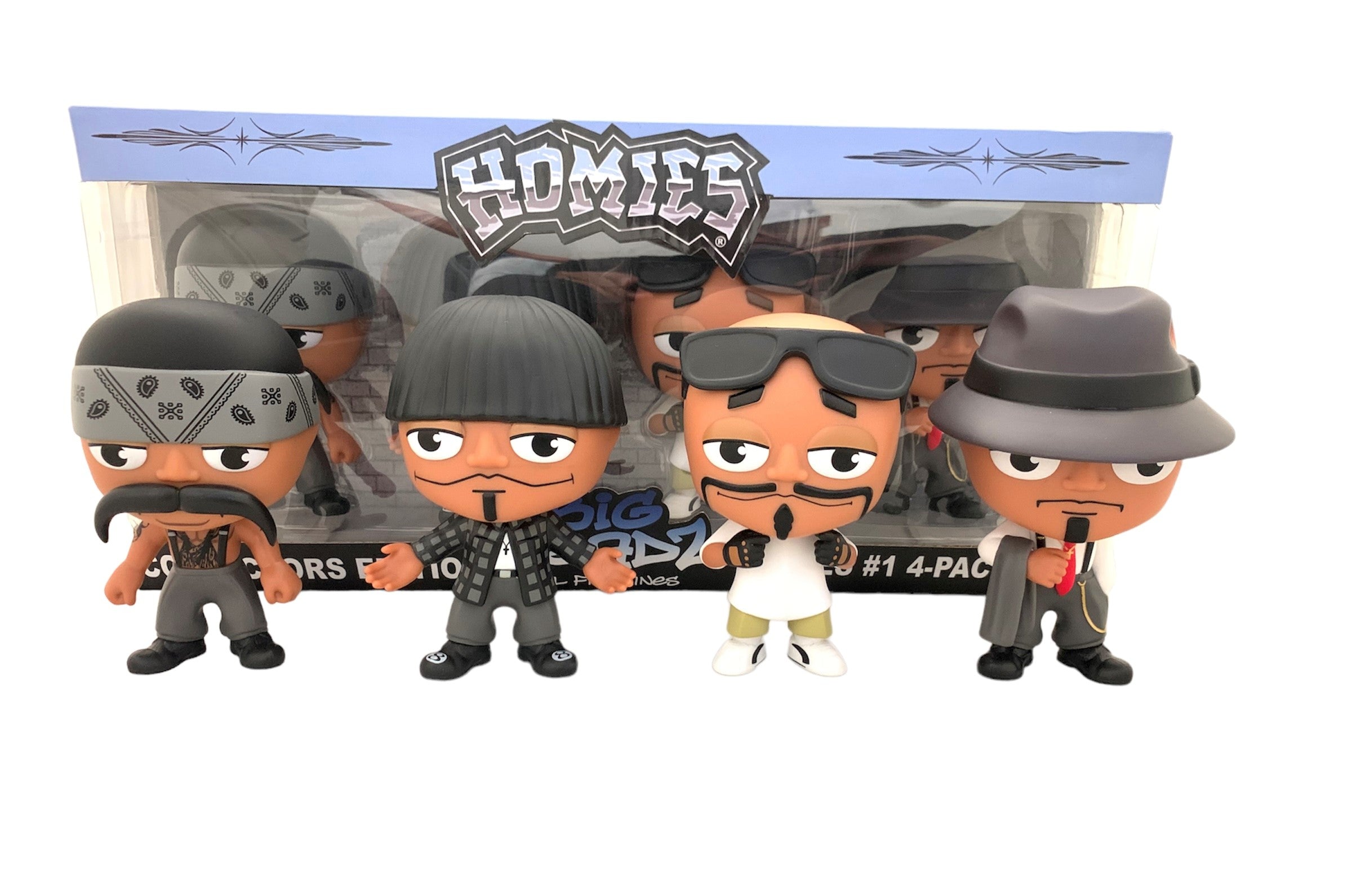 HOMIES™ - BIG HEADZ 4-Pack Figure Set SERIES #1 – DGA Tees