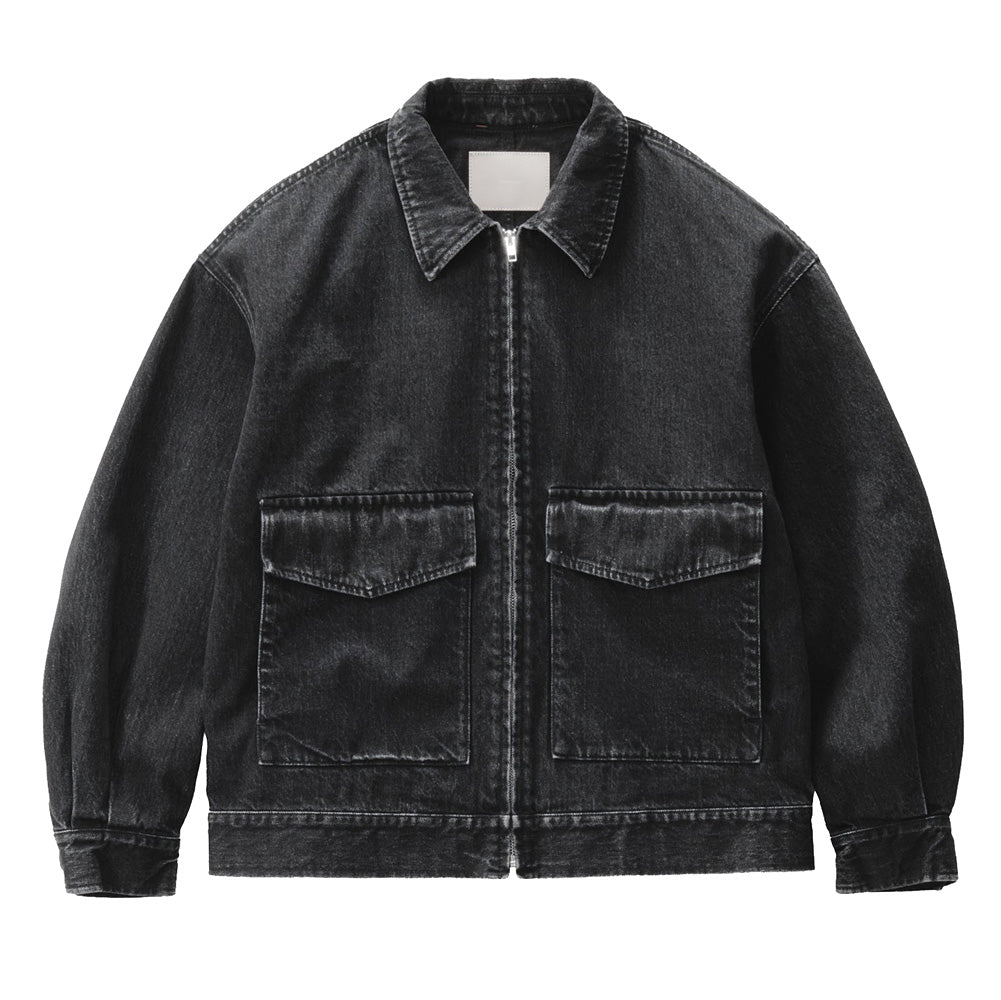 Graphpaper) Selvage Denim Zip Jacket (GU261-20056DB) | Graphpaper