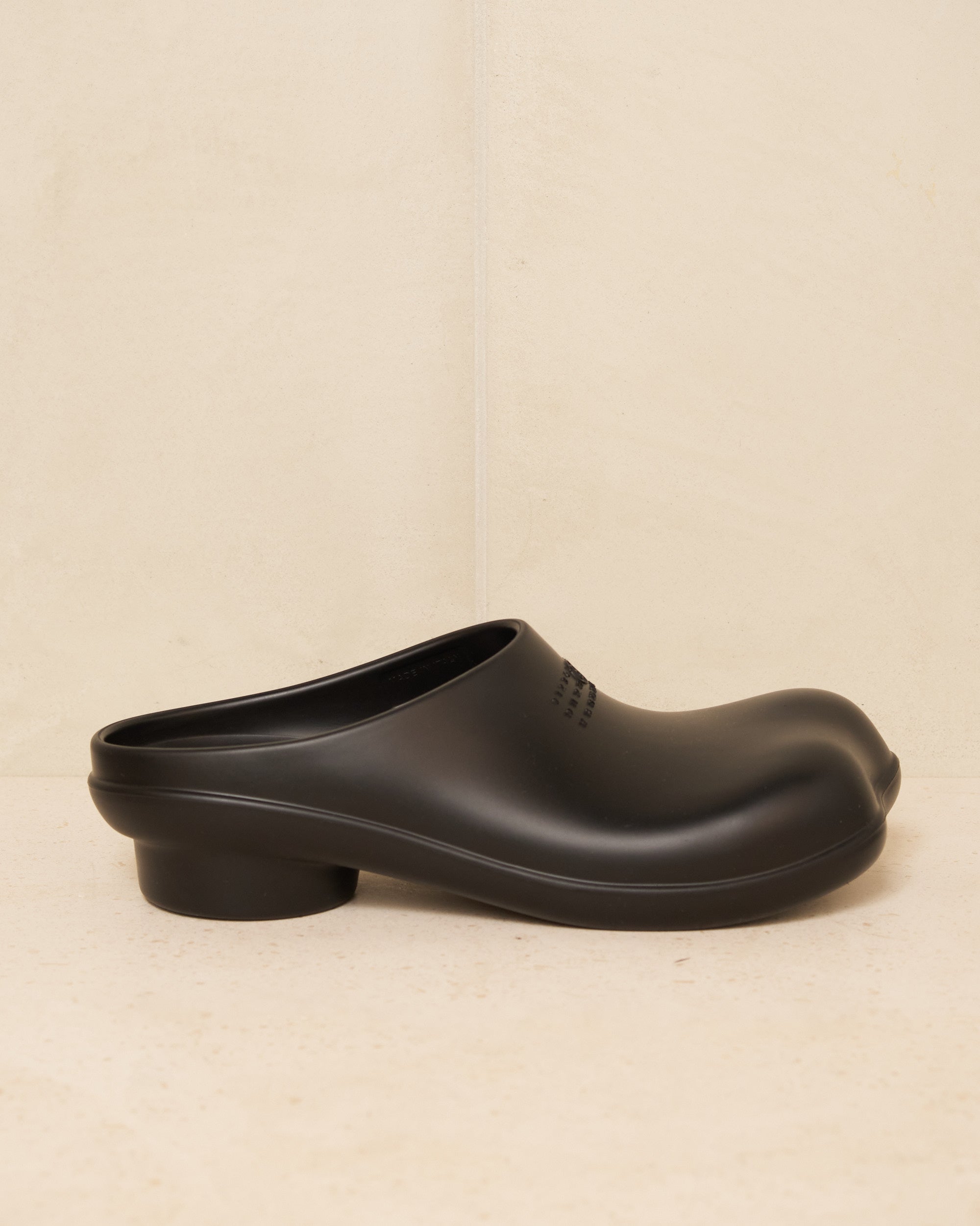 MM6 Maison Margiela Black Anatomic Numerical Clog s66wx0060