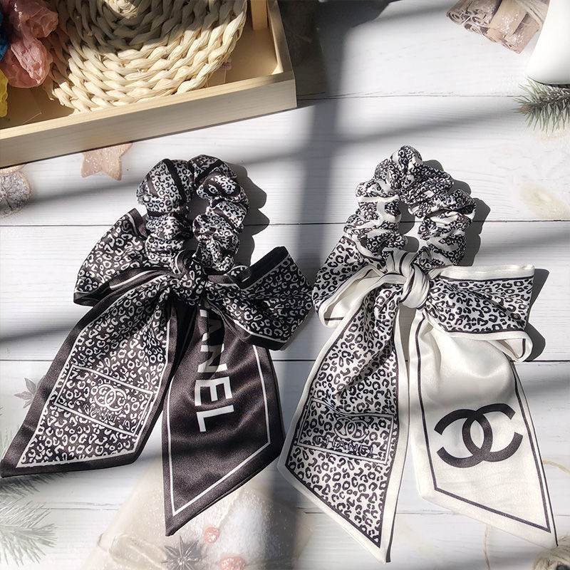 Chanel シャネル リボン ヘアアクセサリー シュシュ 蝶結び 髪飾り
