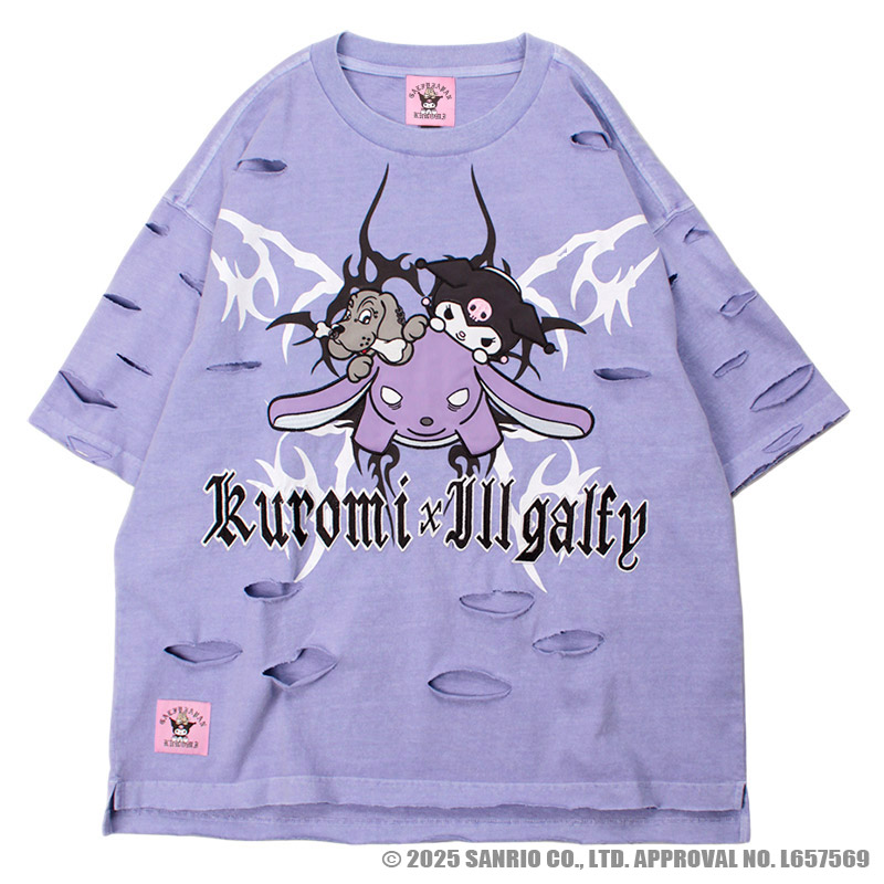 GALFY(ガルフィー)xクロミ “イルガルフィーボロボロ半袖TEE