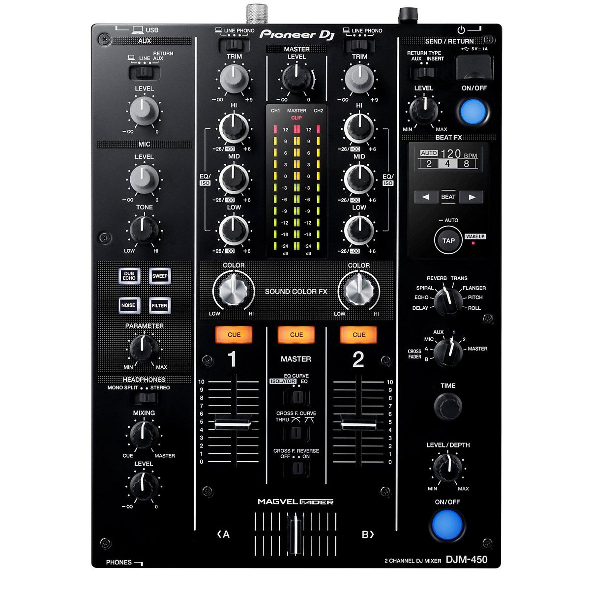 Pioneer DJM-450 2-channel mixer - DJPundits