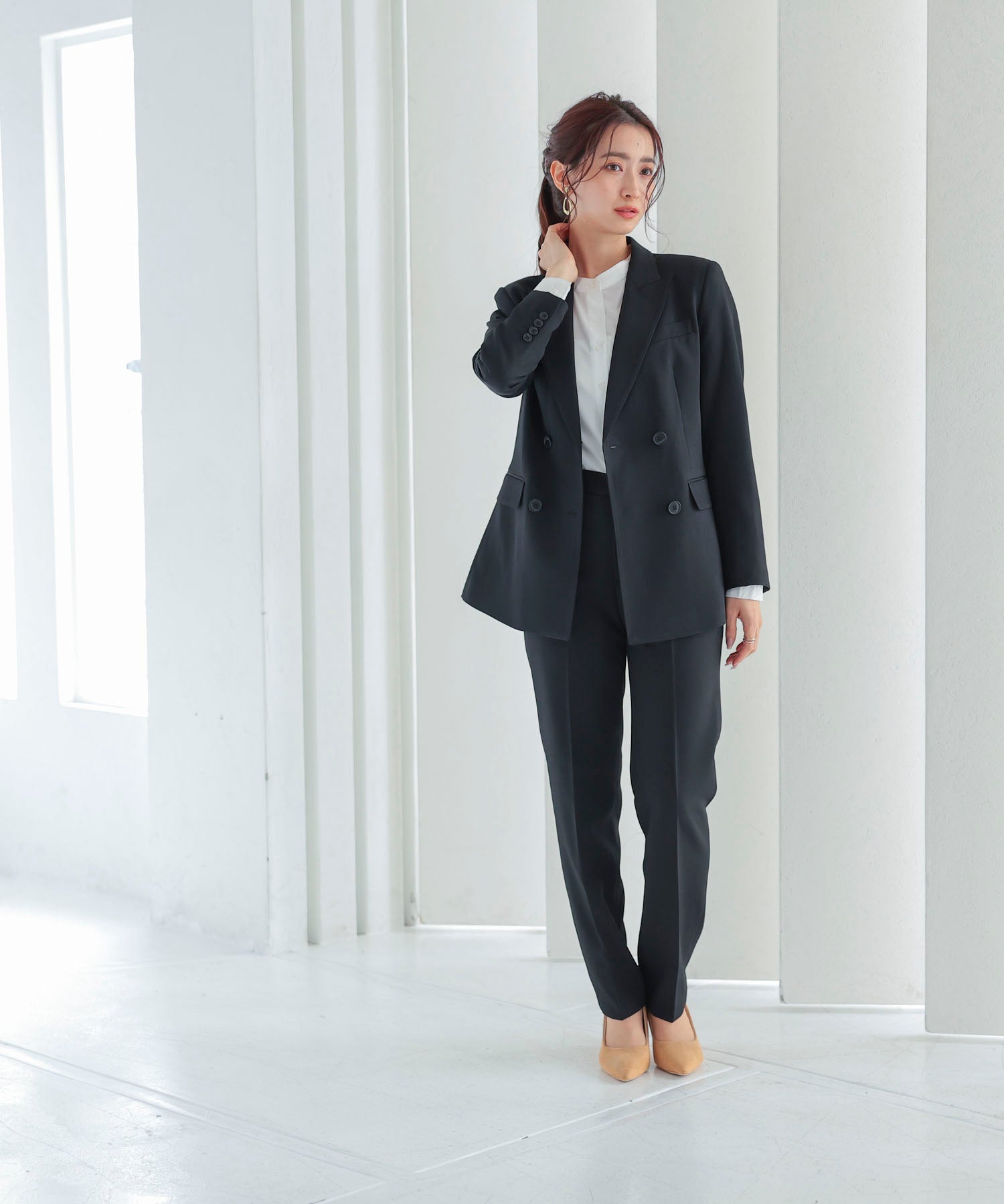 スーツ上下セット ジャケット パンツds2405 ブラック – [公式]DRESS+