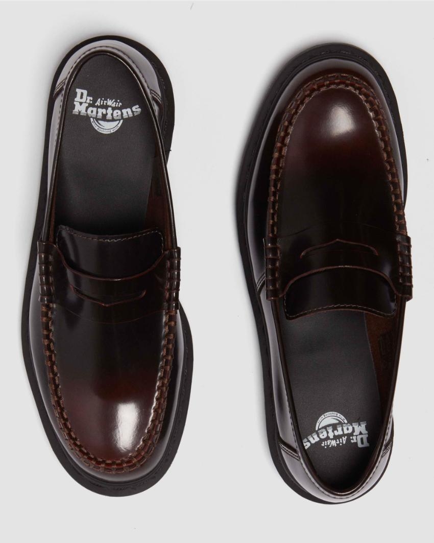 Shop Dr Martens Penton Loafer Arcadia in Red.