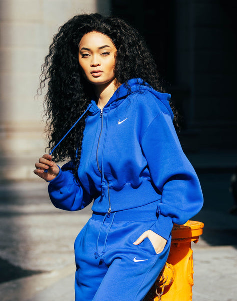 Nike Phoenix Fleece Loose Cropped Full-Zip Hoodie – DTLR