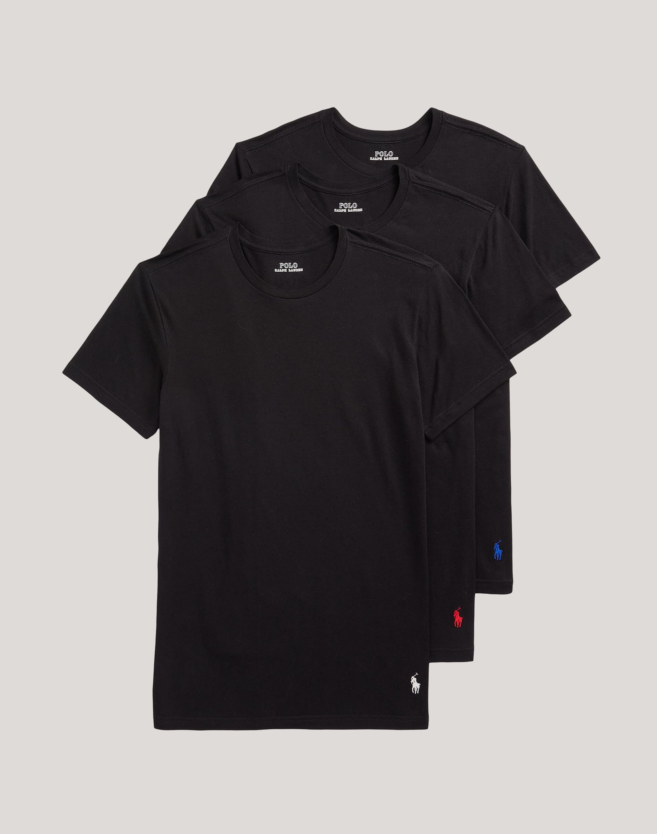 Polo Ralph Lauren Slim Fit Cotton Crewneck Tee 3-Pack – DTLR