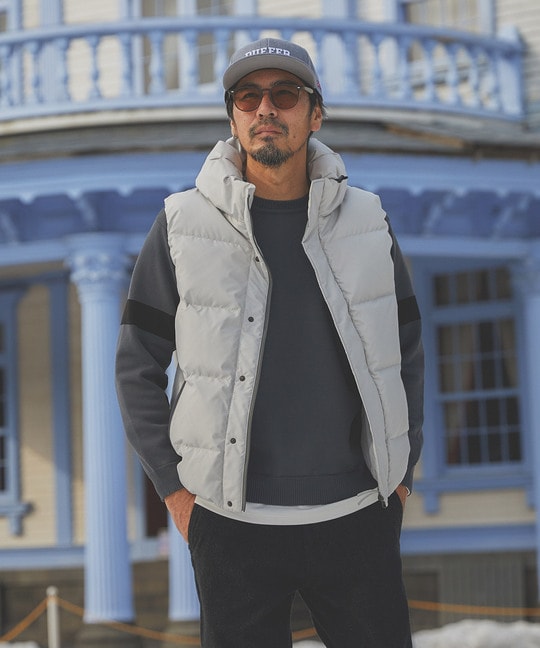 ボリュームネック ダウンベスト ｜The DUFFER of St.GEORGE｜Official