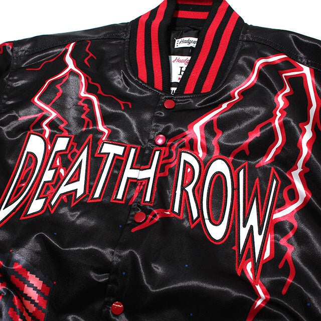 HEADGEAR CLASSICS WELCOME TO DEATH ROW BIKER SATIN JACKET HGC