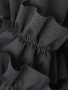 noir kei ninomiya 綿ポンチTシャツ(フリル袖) [3P-T013-051] – CREER