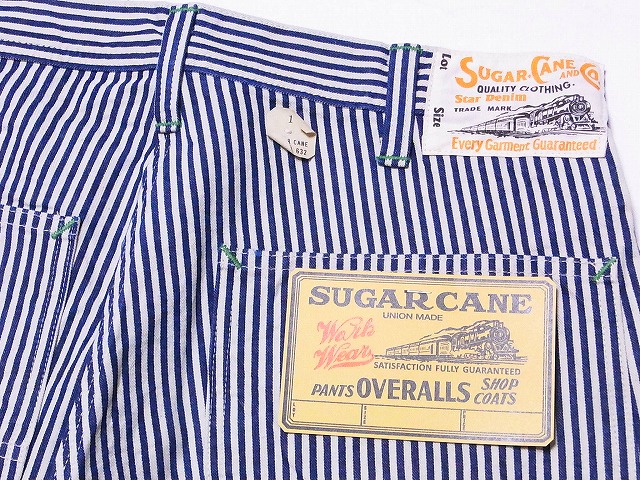 SUGAR CANE[シュガーケーン] ワークパンツ ヒッコリーストライプ