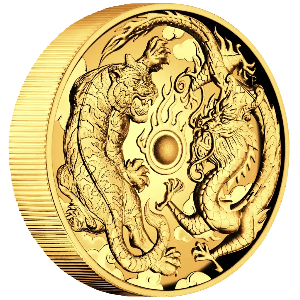 Buy 1 oz Silver Coin - Mythical Creatures - Dragon & Tiger - 2018