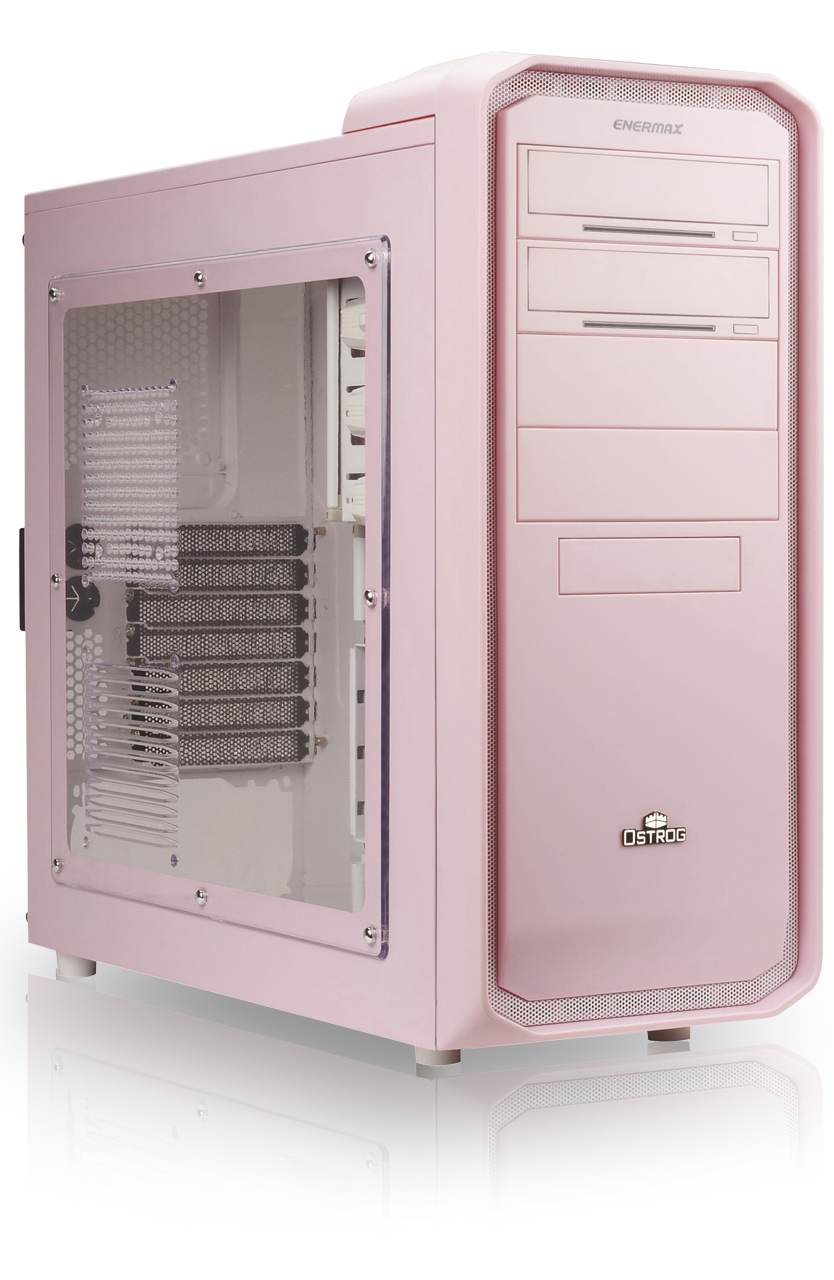 ENERMAXミドルタワーケース OSTROG Pink ECA3253-PW トップ