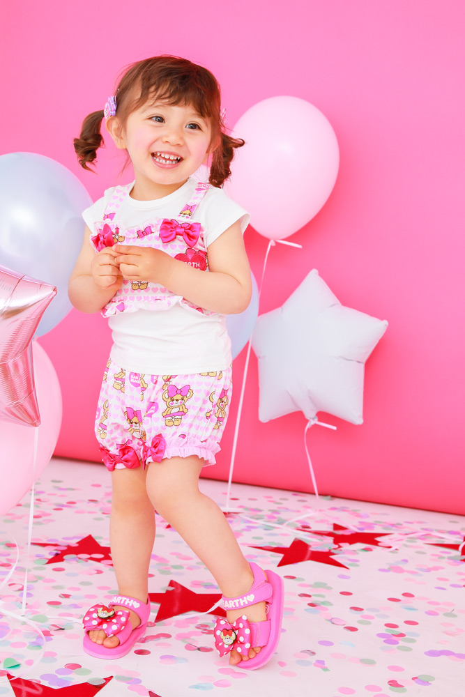 アースマジックベビー EARTHMAGIC BABY ハートいっぱいマフィー総柄