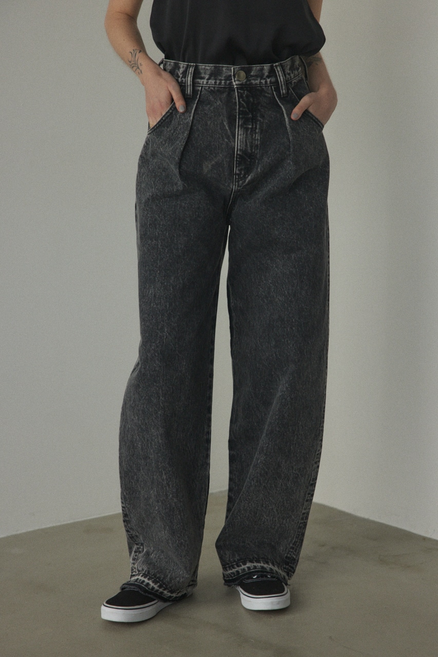 BLACK BY MOUSSY | tuck cocoon denim (ワイド ) |SHEL'TTER WEBSTORE