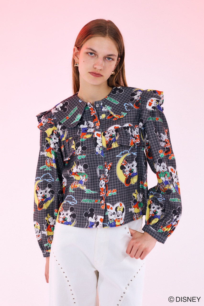 Disney SERIES CREATED by MUS | MD NOSTALGIC RUFFLEブラウス (シャツ