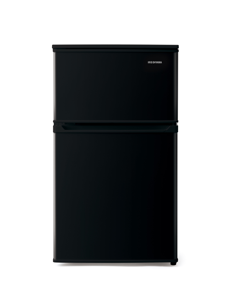 アイリスオーヤマ IRSD-9B-B 【右開き】90L 2ドア冷蔵庫 ブラック