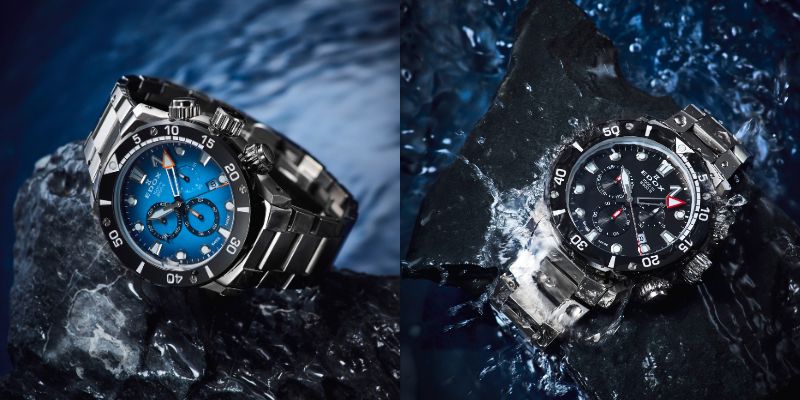 EDOX 】クロノオフショア1 クロノグラフ！チタン製ブレスレットを装飾