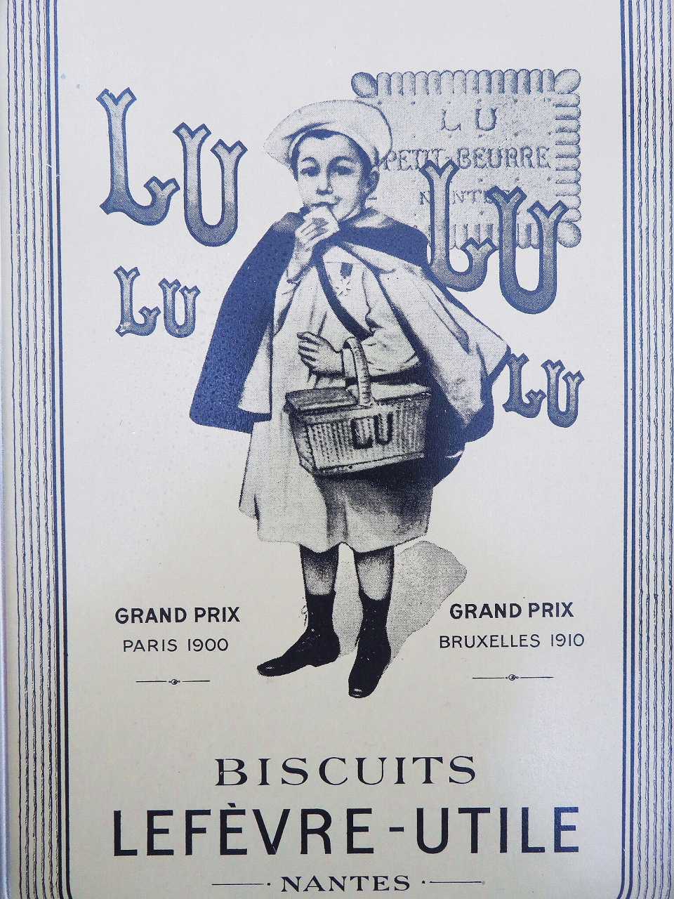 LUバスケット缶 - 薔薇と天使のアンティーク