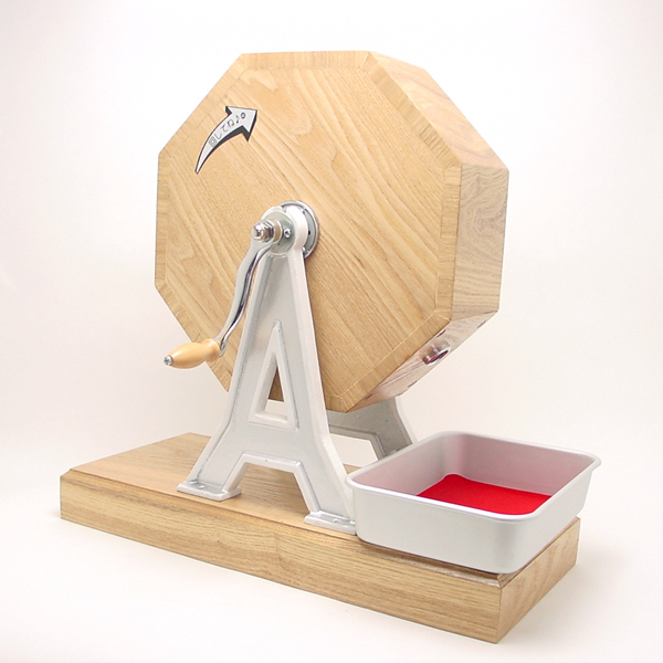 イベント用品・木製福引回転抽選器 41cm 広口｜抽選用品－抽選器・抽選