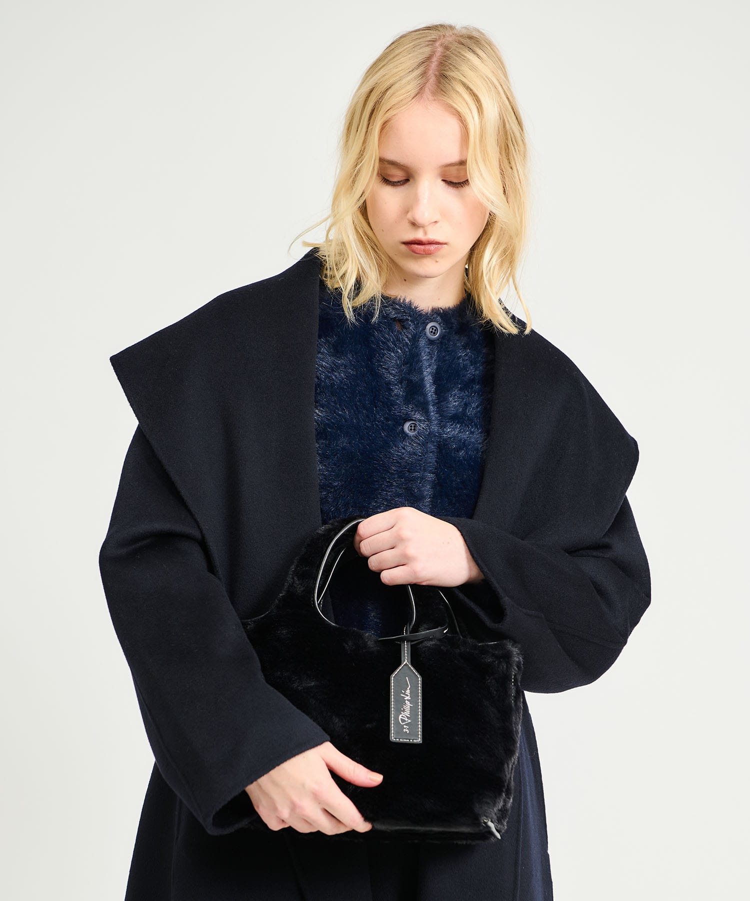 3.1 phillip lim / フェイクファー ミニマーケットトート｜ESTNATION