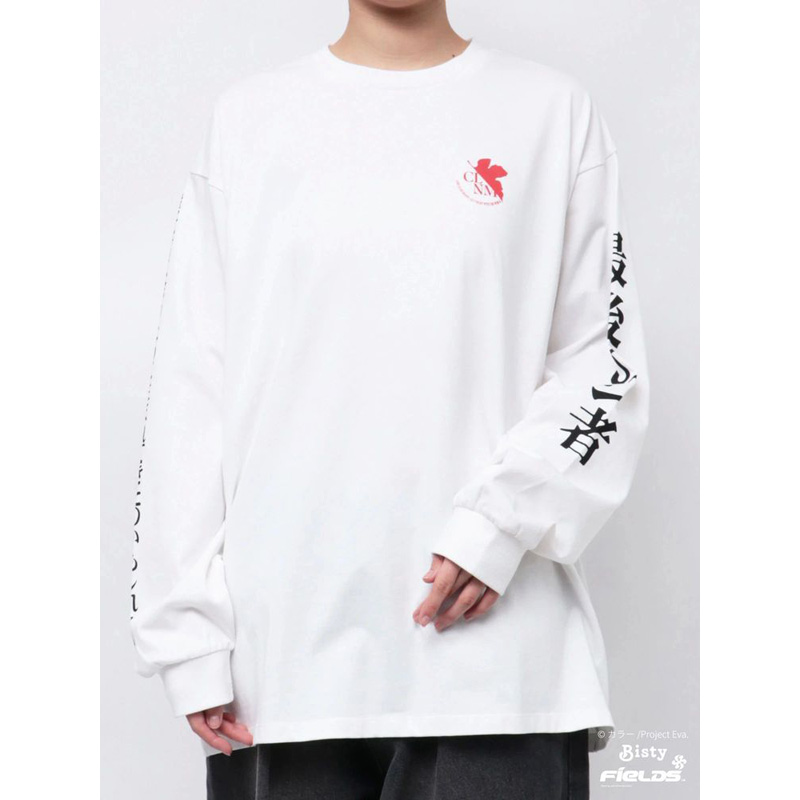 EVANGELIONxCALNAMUR】最後のシ者 ロンTEE/白(フリーサイズ 白