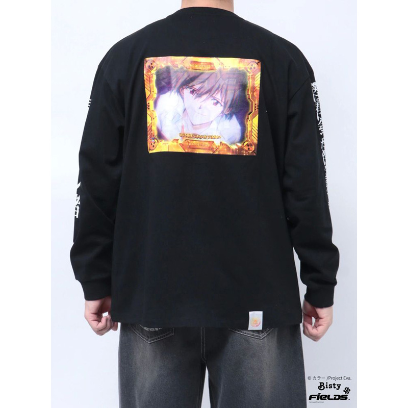 EVANGELIONxCALNAMUR】最後のシ者 ロンTEE/黒(フリーサイズ 黒
