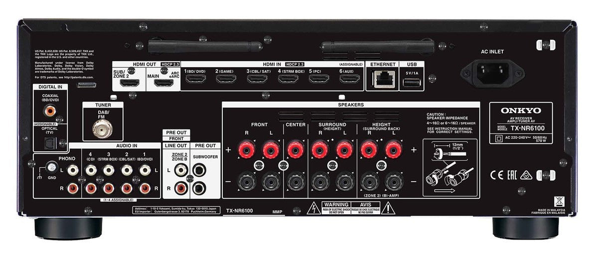 Onkyo TX-NR6100 – 7.2-Channel 8K Receiver with Dirac Live – ExclusivIT