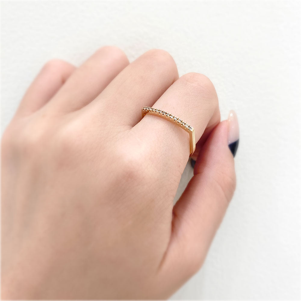 Gossamer U シェープ ダイヤモンド リング｜正規販売店のアイアイイスズ