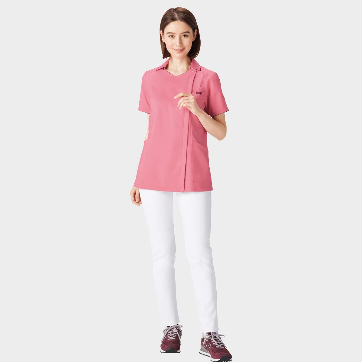 6008NS フィットストレートパンツ｜医療用白衣・介護ユニフォーム