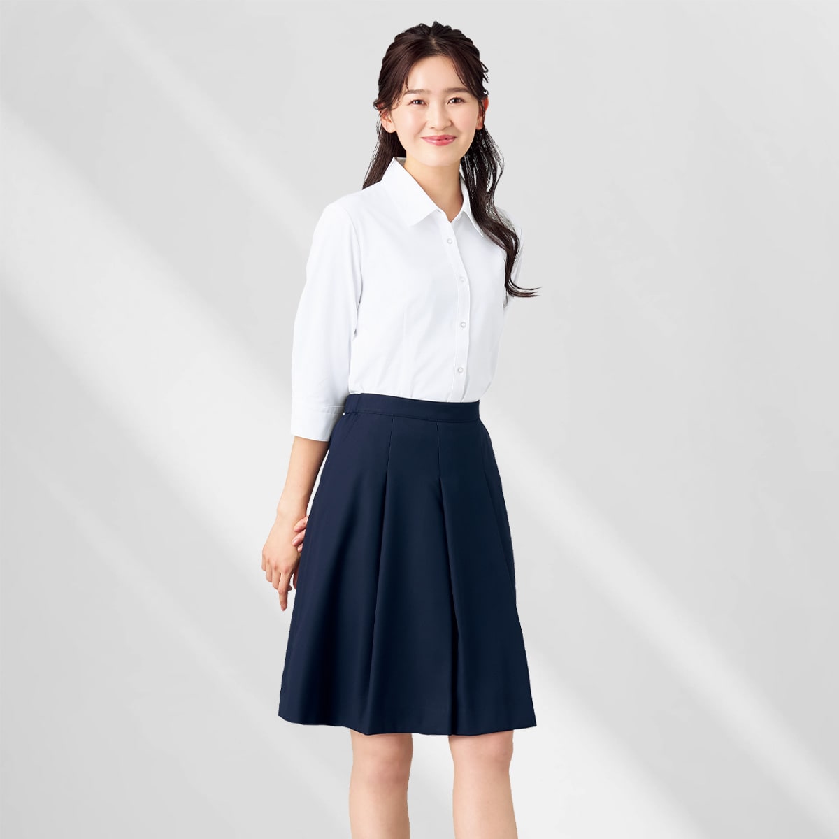 FC55248 脇ゴムキュロットスカート｜医療用白衣・介護ユニフォーム
