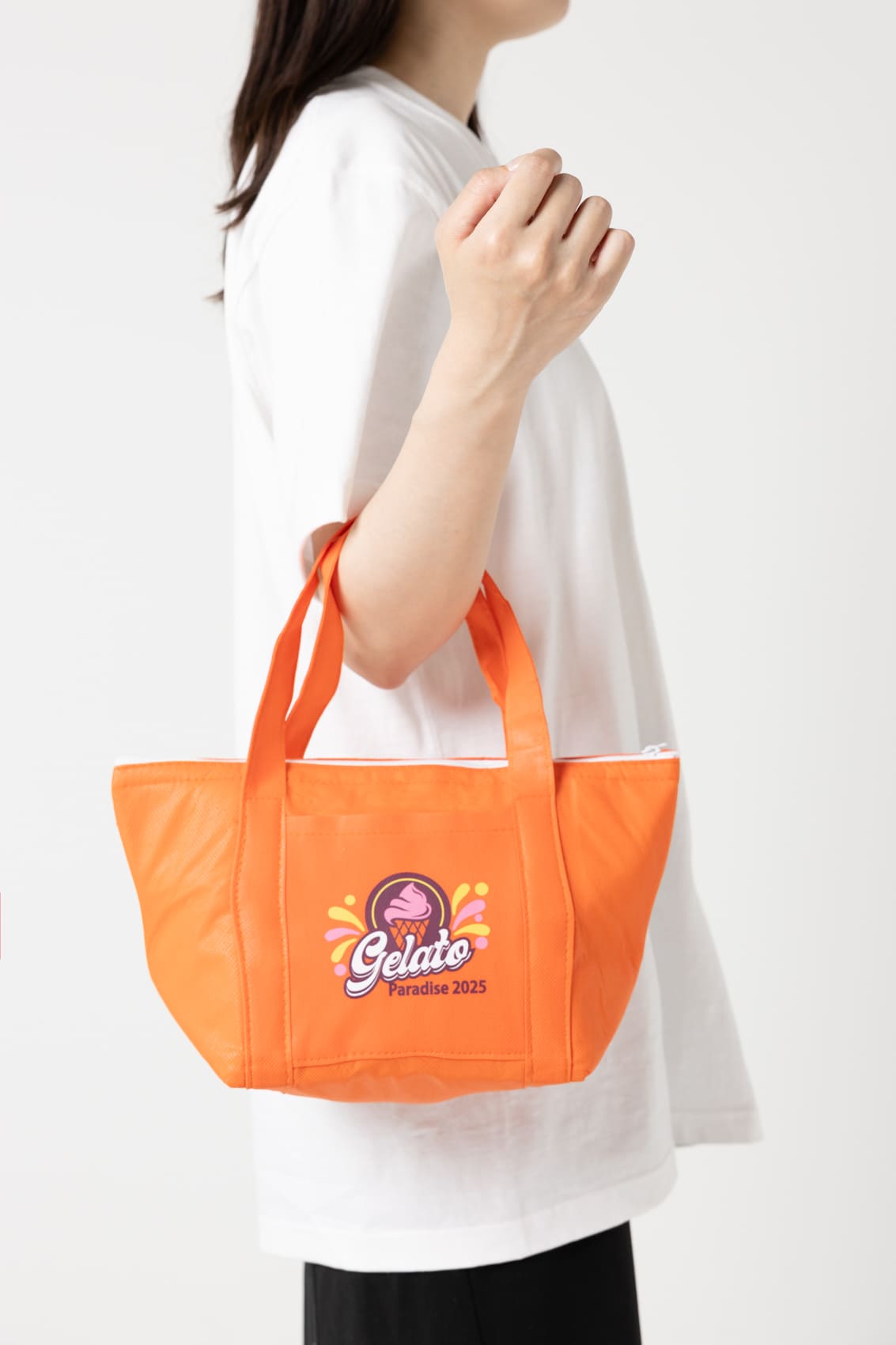 オリジナルランチトートバッグにプリント・刺繍でノベルティ激安作製