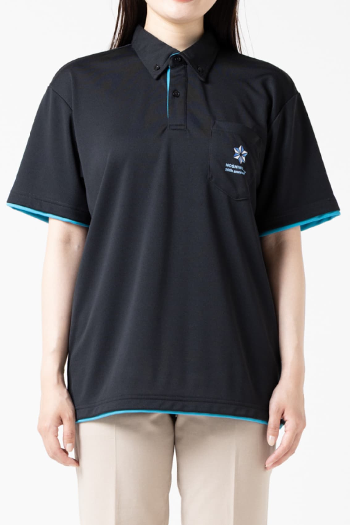 レイヤードドライボタンダウンポロシャツ[glimmer 315AYB]｜オリジナル