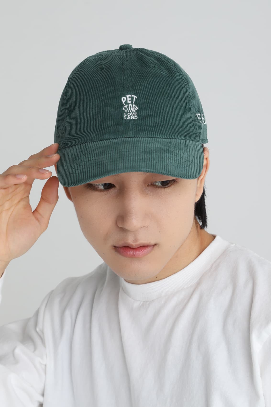 クラシカルコーデュロイキャップ[newhattan NF1467]｜オリジナル刺繍