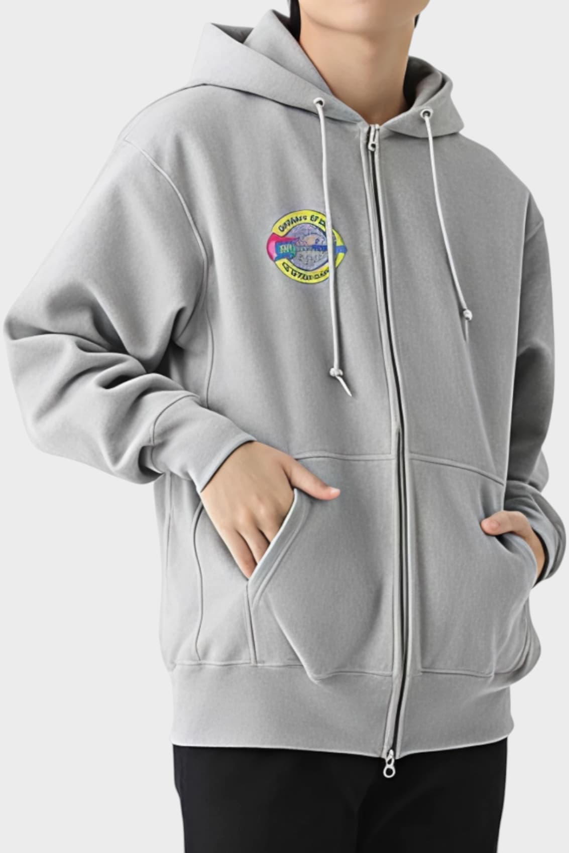 ベーシックリラックスジップパーカー[United Athle 5762]｜オリジナル