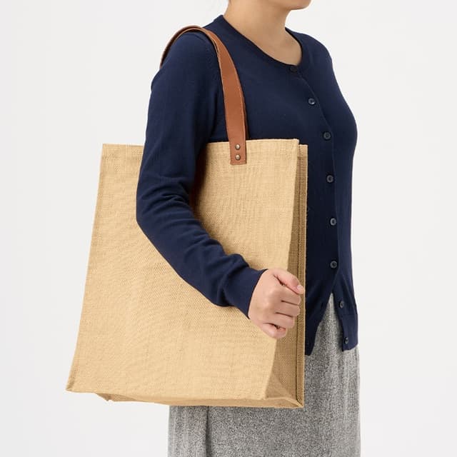 ジュートレザーハンドルトート[MARKLESS STYLE TR-1291]｜オリジナル