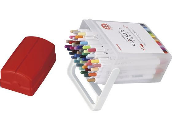 ゼブラ ノック式水性カラーペン クリッカート 48色セット WYSS22-48C-N