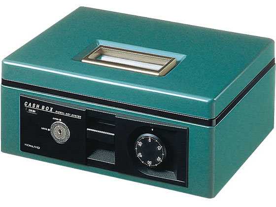 コクヨ 手提げ金庫 ダイヤル錠付き A5サイズ グリーン CB-13G 通販