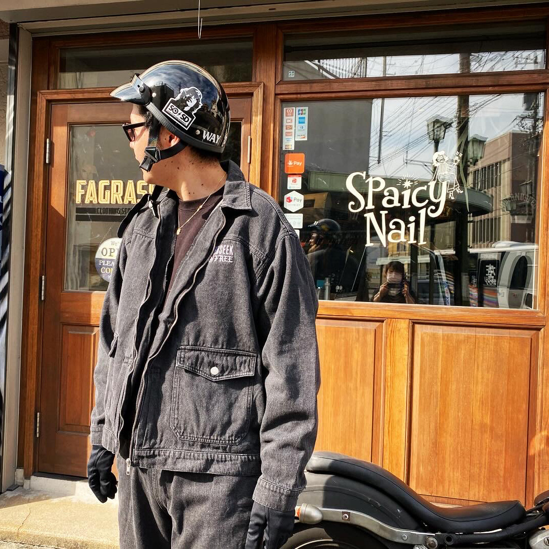 HIDEANDSEEK(ハイドアンドシーク) / DENIM ZIP JACKET(BLACK USEDWASH