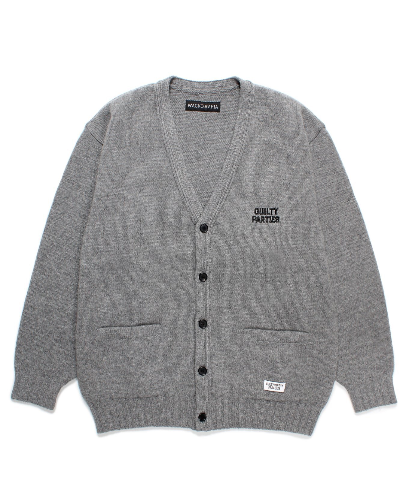 WACKO MARIA (CLASSIC CARDIGAN TYPE-2) GREY - FAMLEST