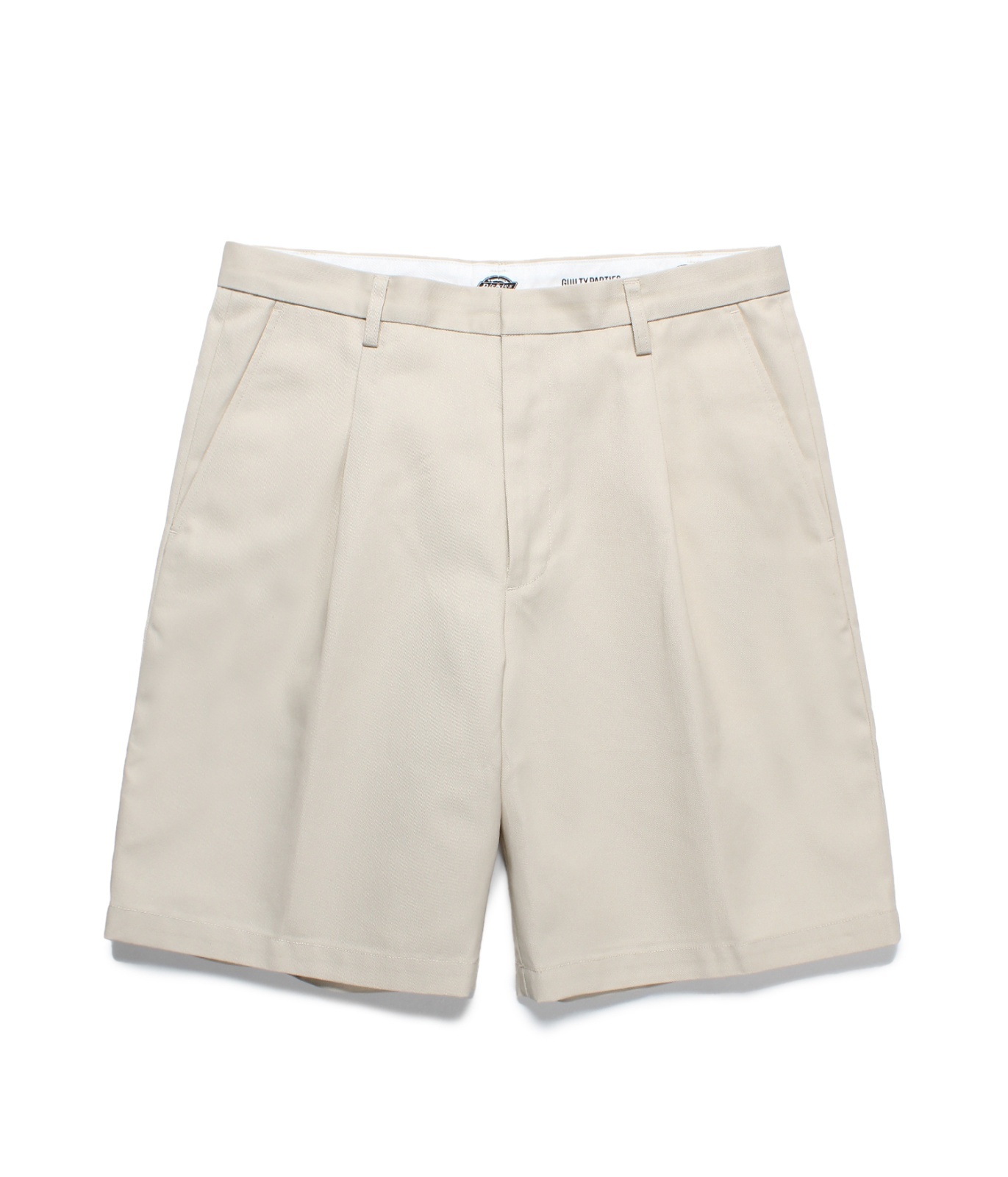 WACKO MARIA (DICKIES PLEATED SHORT TROUSERS TYPE-1) WHITE - FAMLEST