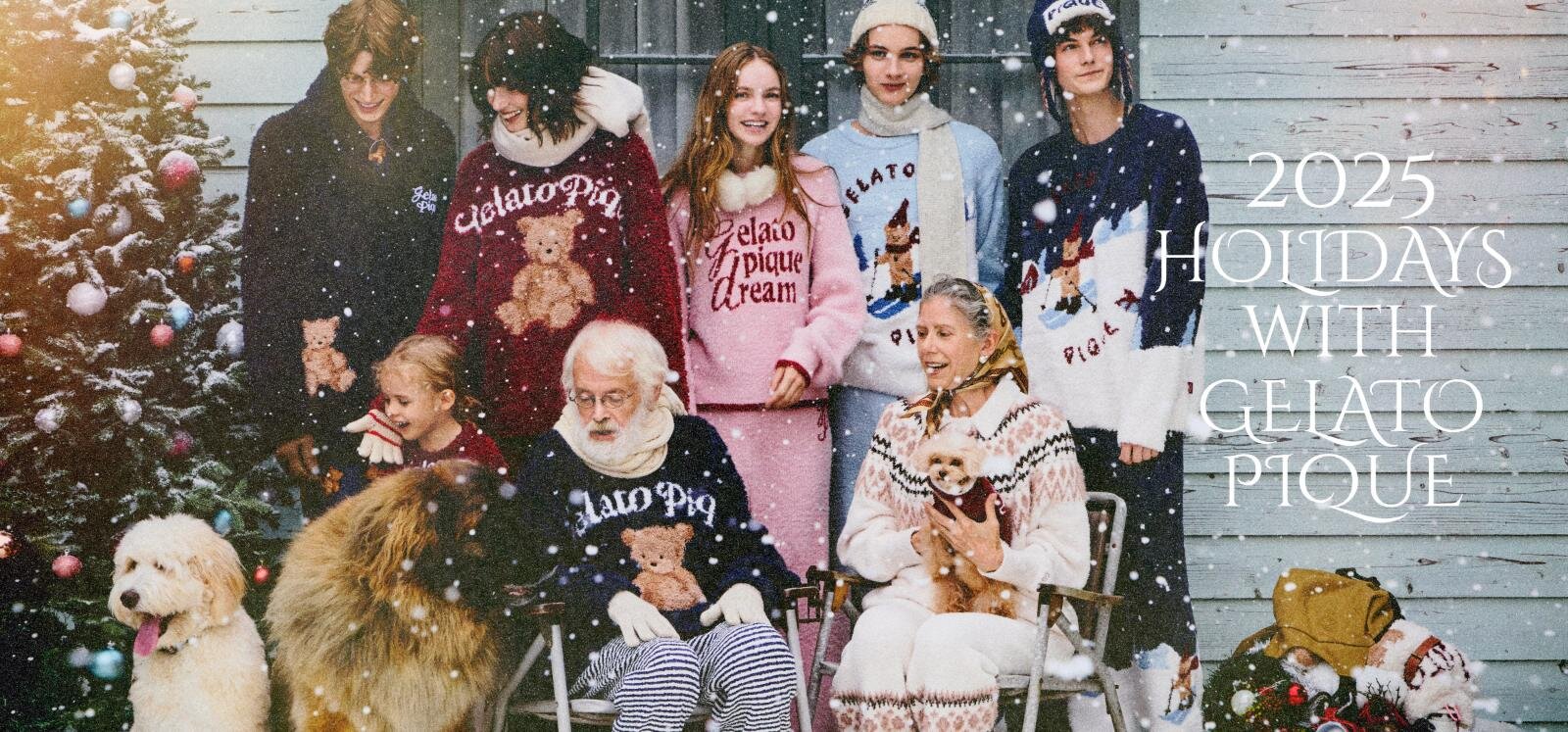 ジェラート ピケ25年クリスマス、“ちょこんと座るベア”のふわふわ