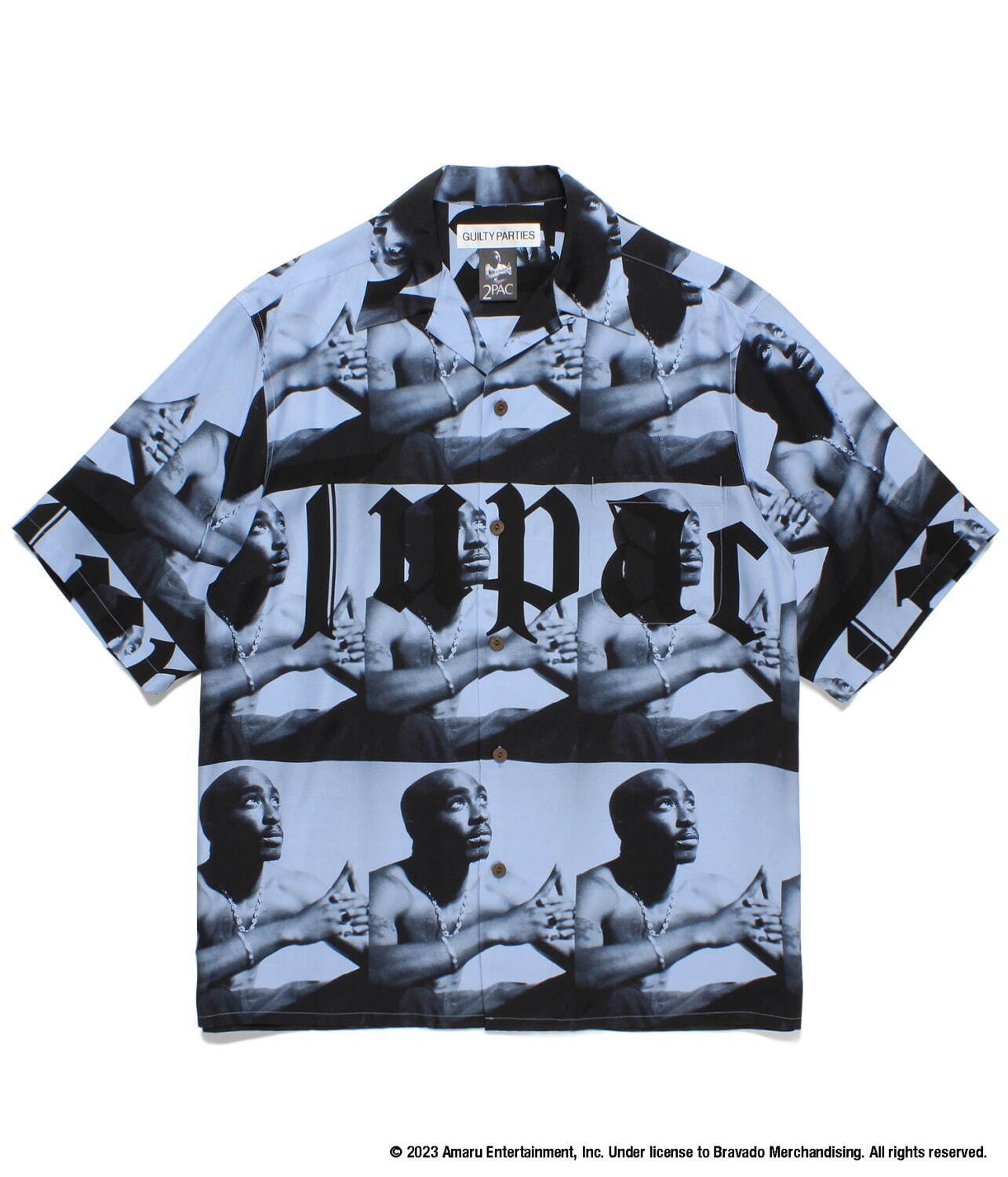 ワコマリア×2PACのコラボアロハシャツ、ポートレート＆グラフィックを
