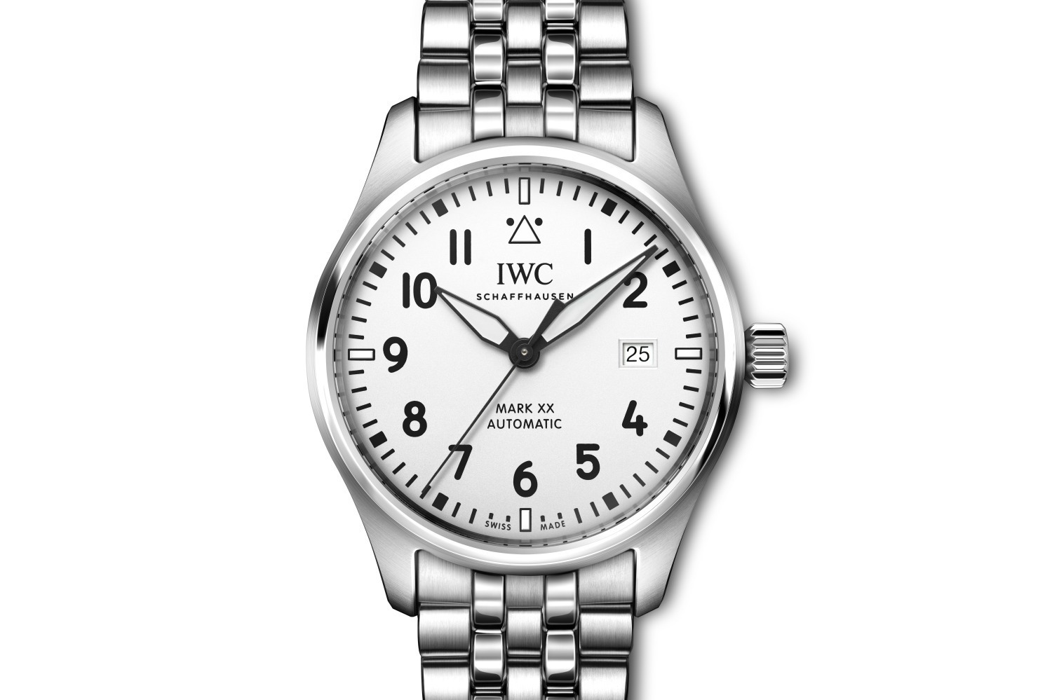 IWCの腕時計「マーク XX」新作、シルバーメッキ文字盤×ステンレス